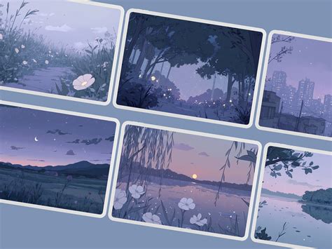 lofi moody wallpapers pastel blue wallpapers flower plant wallpaper