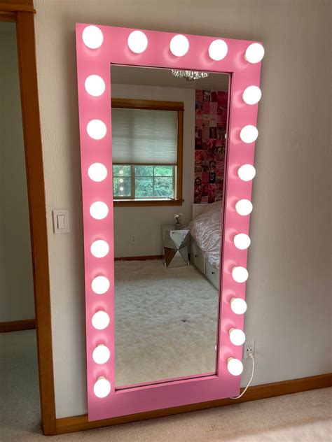 Amazing Full Length Hollywood Mirror Plan Only Etsy