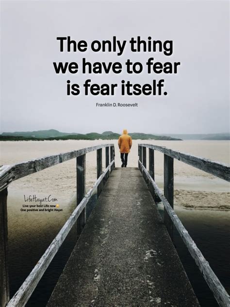 20 Inspirational Quotes On Fear - Best Life Hayat