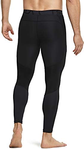 Tsla Mens Upf 50 Compression Pants Uv Spf Running Tights Workout