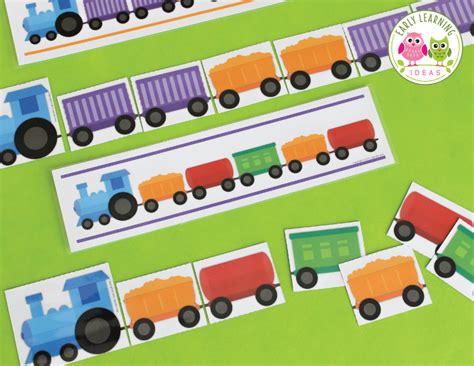 train patterning activities early learning ideas