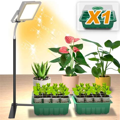 DOMMIA Grow Lights For Indoor Plants Table Top LED Grow Light Full