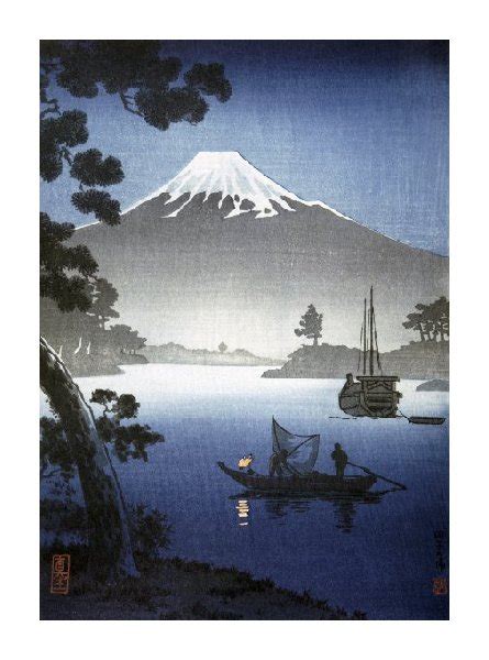 Unknown Fine Art Open Edition Giclée Japanese Print Mount Fuji from