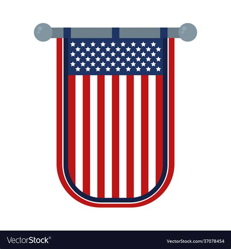 decorative usa banner royalty  vector image