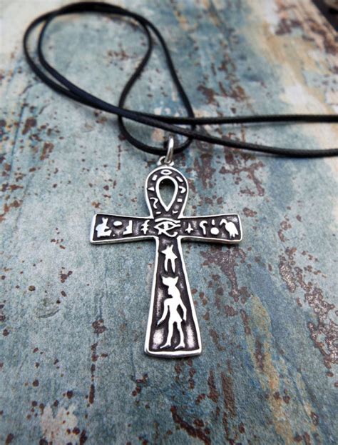 Ankh Pendant Cross Egyptian Silver Handmade Necklace Sterling 925