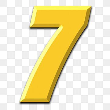number   yellow   white background   shadow