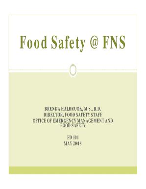 Fillable Online Food Safety FNS Fax Email Print PdfFiller