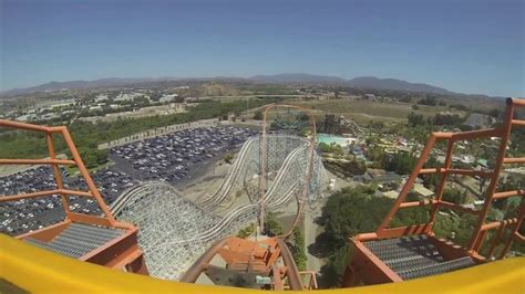 Goliath First Row Rollercoaster Pov Six Flags Magic Mountain 2014