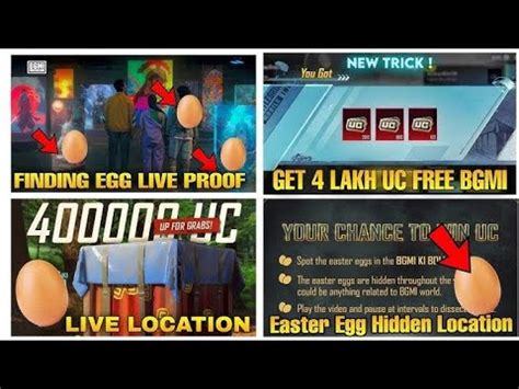 BGMI FREE UC EVENT All Easter Egg Location How To Find Easter Egg