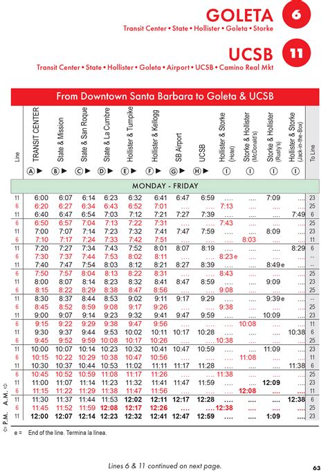Line 11 – State/ Hollister/ UCSB – Santa Barbara MTD