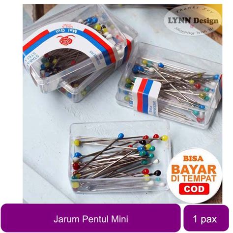 Jual Jarum Pentul Mini Pentul Mika Kecil Hijab Stainless Shopee