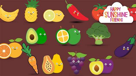 Fruits Vegetable Colors For Kids Kids Learning Video Youtube