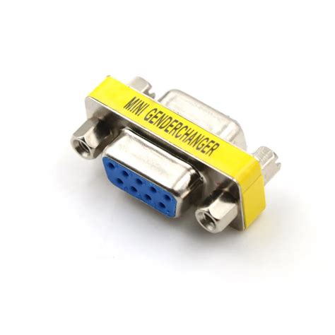 Pcs Pin Rs Db Female To Female Serial Cable Gender Changer