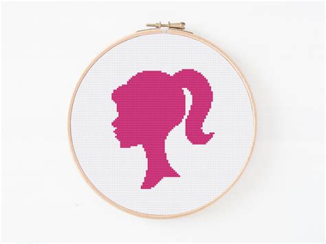 Barbie Cross Stitch Pattern Funny Cross Stitch Modern Cross Etsy