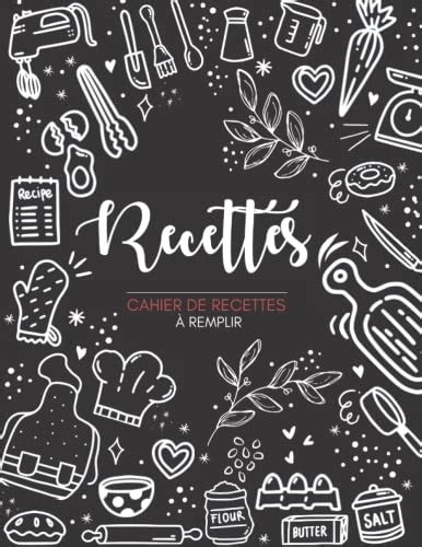 Cahier De Recettes Remplir Fiche Recette Cuisine Compl Ter