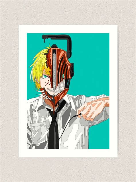 Denji Chainsaw Man Art Print For Sale By Roycool Redbubble