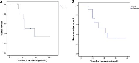 Overall survival and recurrence-free survival in patients with ...