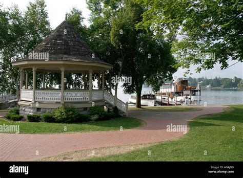 Gazebo In Park In Skaneateles In The Finger Lakes Region Of New York