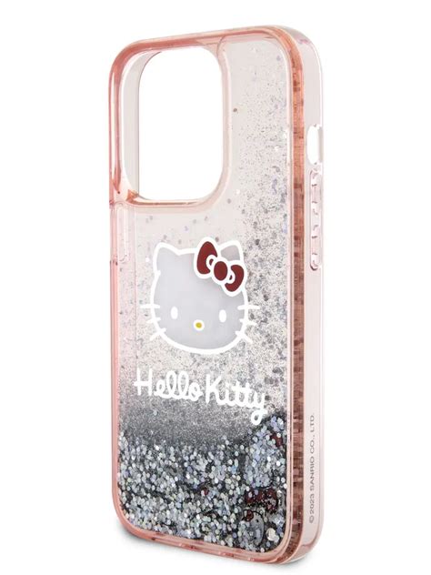 Купить Hello Kitty для iPhone 15 Pro чехол Liquid Glitter Kitty Head ...