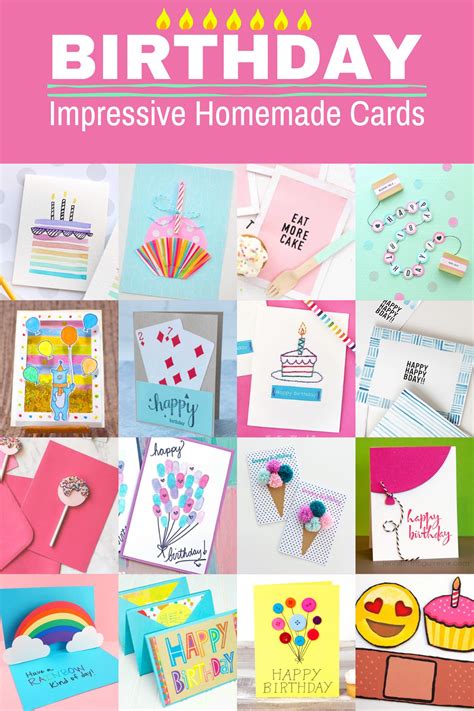 Cute DIY Birthday Cards for Homemade Wishes - DIY Candy