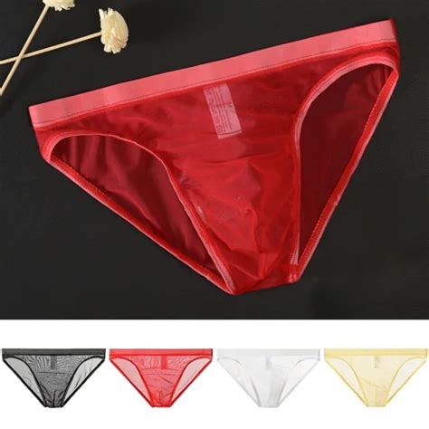Sous V Tements Slips Lingerie String Pour Hommes S Duisants Respirants Basse H Eur