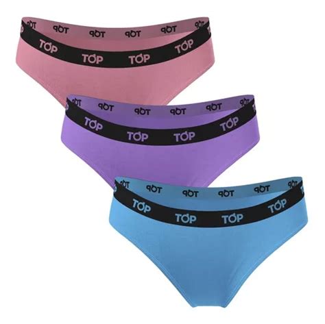 Bikini Algodón Pack 3 C1 Top Cuotas sin interés