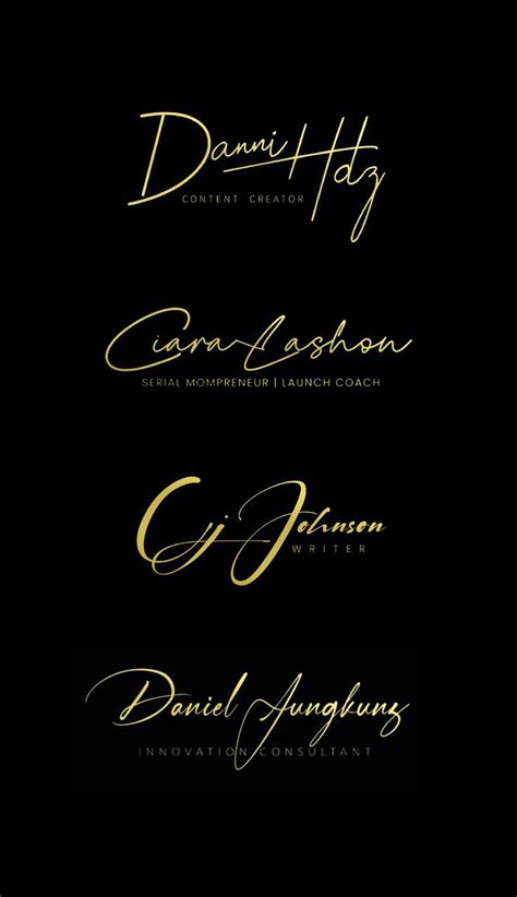 Bronny75 I Will Design Text Based Name Personal Branding Signature