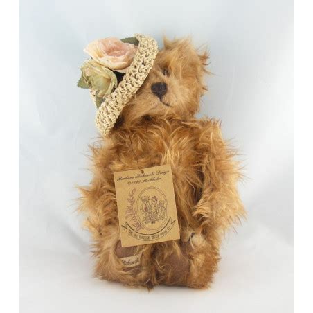 Peluche Ours Chapeau Fleurs Bukowski