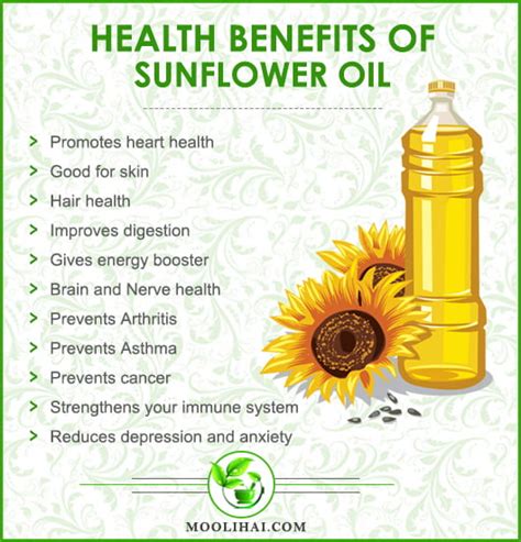 Potential Health Benefits of Sunflower Oil and Its Side Effects | Moolihai