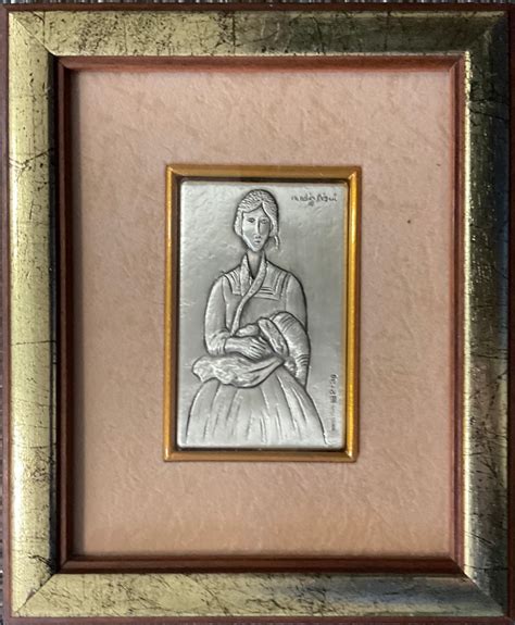 Amedeo Modigliani Reclining Nude In Silver X Cm Limited Etsy UK