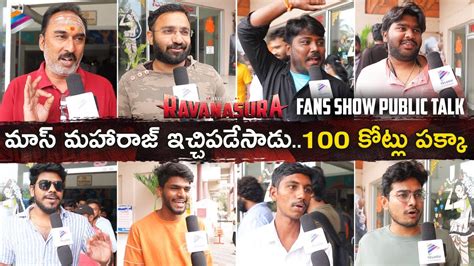 Ravanasura Public Talk Ravanasura Fans Show Public Review Ravi Teja