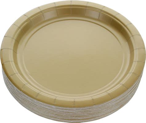 Amazon Amcrate Gold Disposable Party Paper Dessert Plates 6 3 4