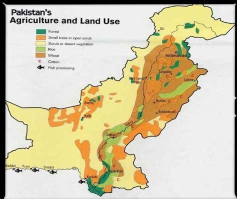 Map Of Pakistan Agriculture And Land Usage 17 Download Scientific Diagram