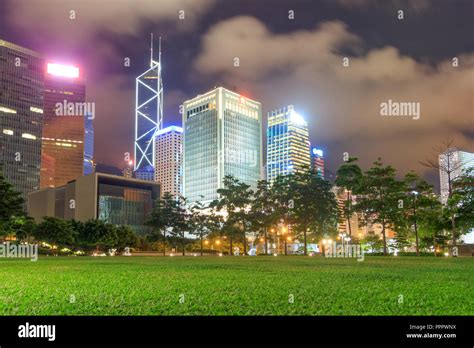 Hong Kong Island Skyline Stock Photo - Alamy