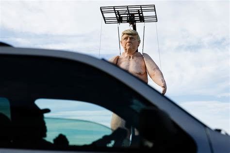 Naked Donald Trump Statue Built On Kensington Avenue In Philly