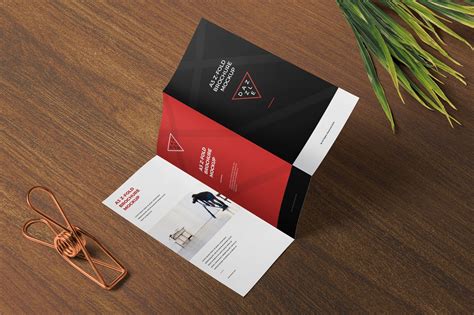 A Z Fold Brochure Mockups Masterbundles