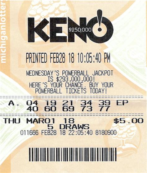 Macomb County Man Wins 250000 Keno Prize Michigan Lottery Connect