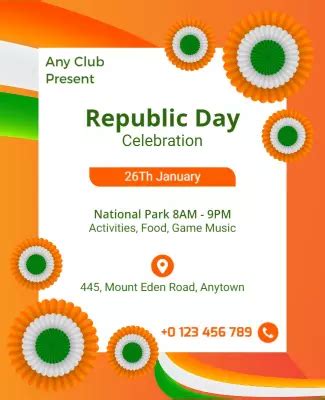 Indian Republic Day Invitation Template PhotoADKing