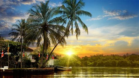 HD wallpaper: gazebo near trees at daytime, Sri Lanka, Landscape ...