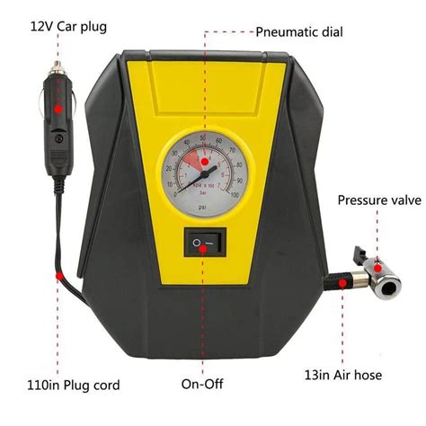 Dekkpumpe Bil Luftkompressor Elektrisk Pumpe B Rb Grandado