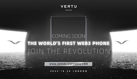 VERTU Debuts the World’s First Web 3 Phone, Flagship Metavertu, Aiming ...