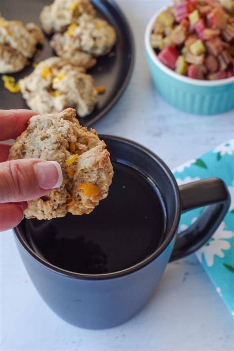 Oatmeal Brown Sugar Rhubarb Cookies Food Meanderings