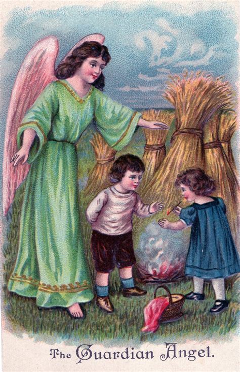 guardian angel playing  fire  stock photo public domain pictures