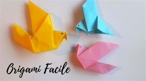 Origami Facile Oiseau Youtube