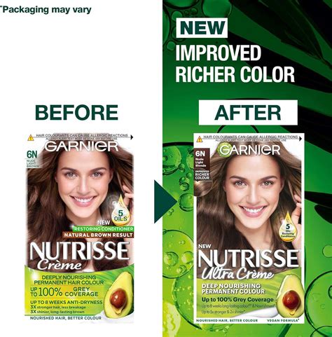 Garnier Nutrisse N Nude Light Brown Permanent Hair Dye Natural Looking Color For All Hair
