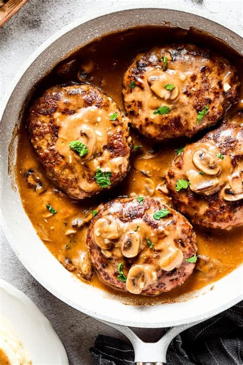 Salisbury Steak With Mushroom Gravy Easy Weeknight Recipes