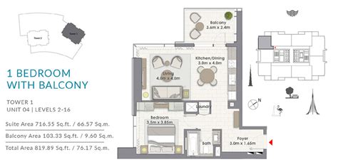 Creek Rise Apartments at Dubai Creek Harbour - Floor Plans