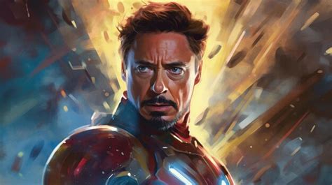 Los Fondos De Pantalla De Los Vengadores Iron Man Foto Premium