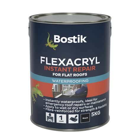 Bostik Flexacryl Instant Repair For Flat Roofs Roof Waterproofing