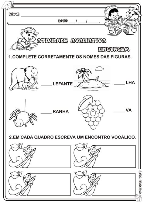 Avaliação Diagnóstica Educação Infantil 5 Anos Português
